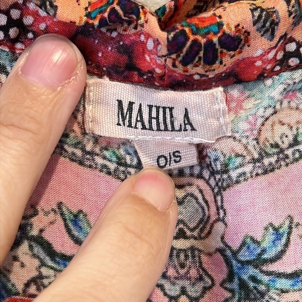 Mahila Anthropologie brand open front Kimono One Size - Picture 4 of 13